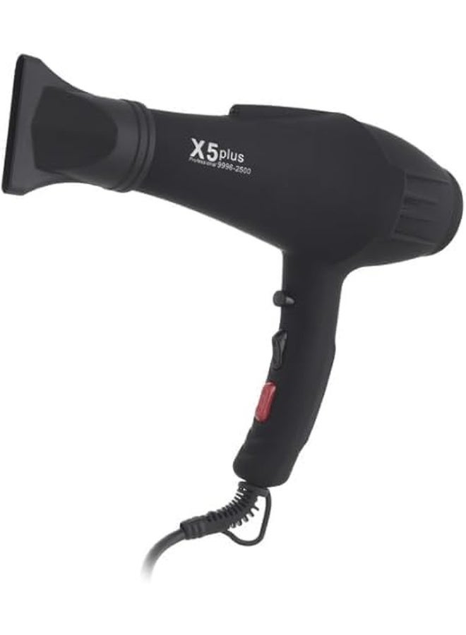 موهير مجفف الشعر الاحترافي X5 Plus للنساء، بقوة 2500 واط، سرعتان، هواء ساخن وبارد مع زر الهواء البارد، فوهة مركزة لتصفيف سريع في المنزل - Image 2